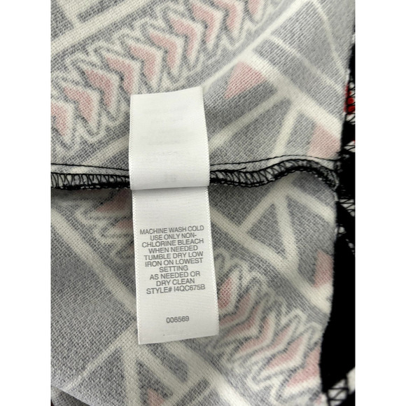 Bisou Bisou Plus Black White Tribal Bodycon Dress Size 16 - Picture 7 of 9